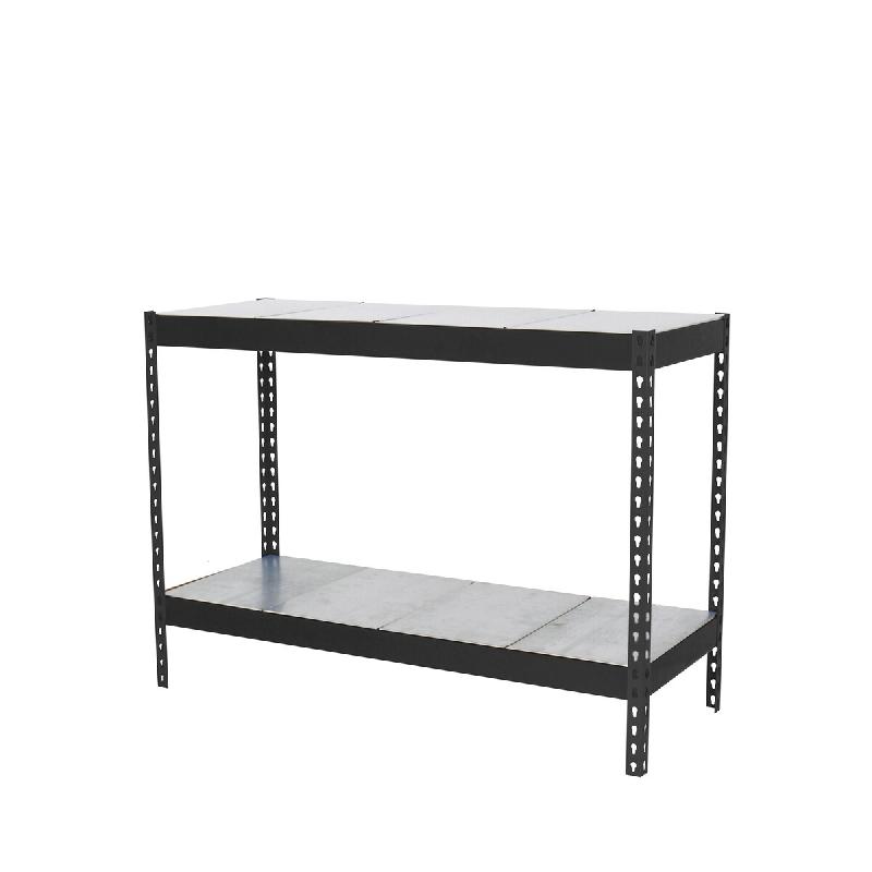 SimonRack Rayonnage industriel, 900x1200x600 mm, 400 kg au point de flexion, 2 étagères métalliques, rayonnage garage, Anthracite/Galvanisé- Ecofo - Image 1