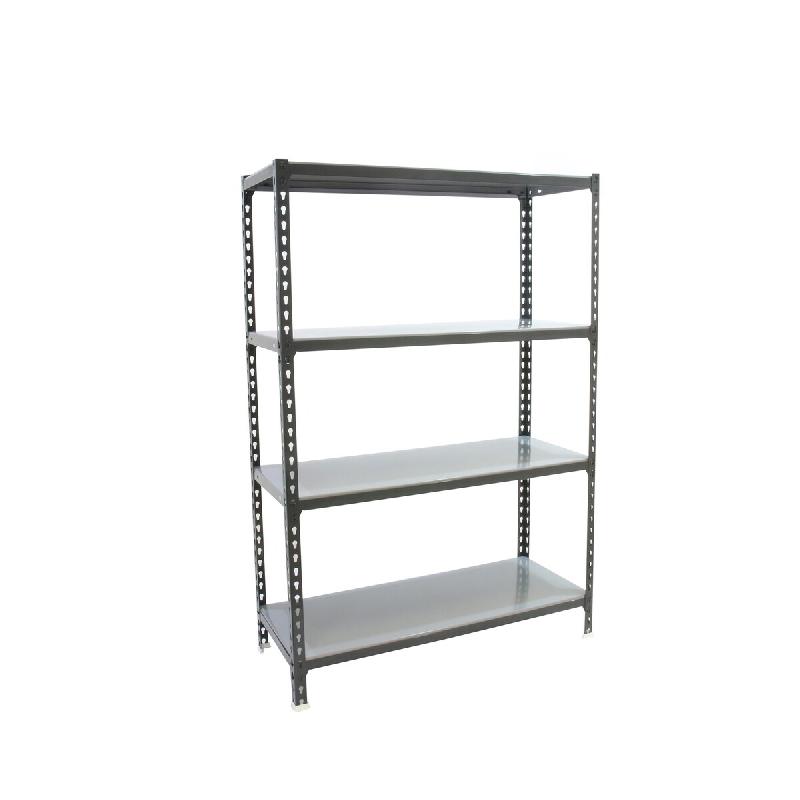 SimonRack Rayonnage métallique, 1500x800x500 mm, 4 niveaux, tablette métallique, 180 kg au point de flexion, Antracite/Galvanisé – Simonclick – mé 1