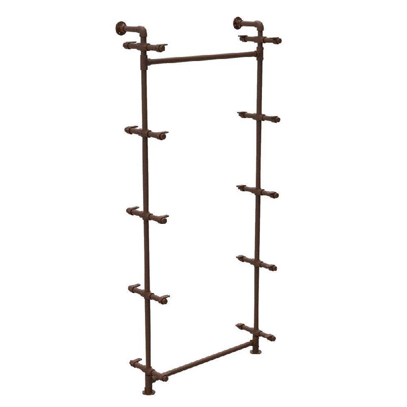 Structure Urban L104xH243cm pour 5 tablettes – tube Ø34,5mm – rouille – acier robuste - Image 1