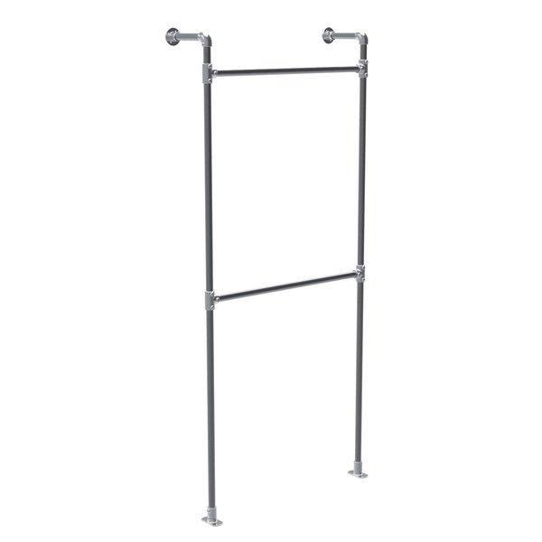Structure Urban L104xP27,5xH243cm double penderie – tube Ø34,5mm – métal mat – système d&rsquo;agencement tubulaire - Image 1