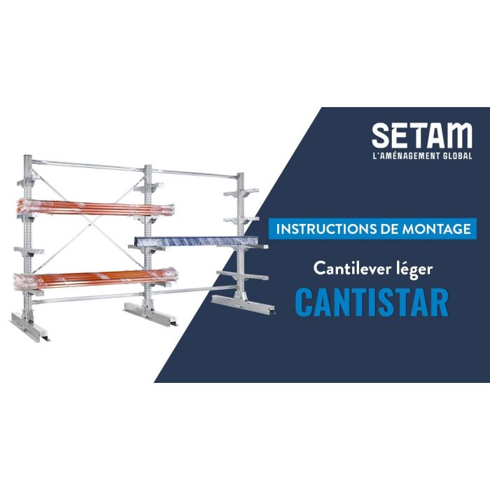 Contreventement Cantistar pour rayonnage de 1500 mm de long 2