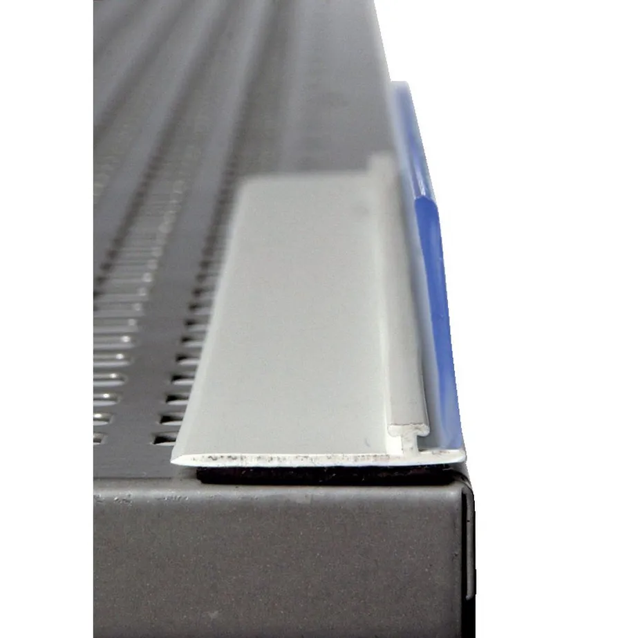 Rail magnétique avec butée pour gondole – fixation séparateurs sur tablettes 2