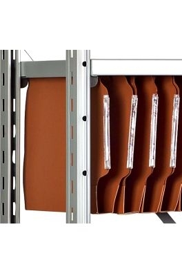 Rayonnage pour archives SIMPLEX – 5 étagères, 60 kg/tablette, aluminium 2