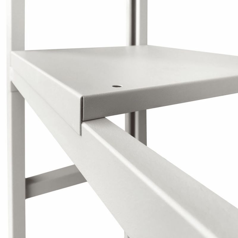 Rayonnages métalliques multi-usages RAYARCH – 2000 mm, profondeur 300 ou 600 mm, 5 étagères, charge 300 kg/étagère 4