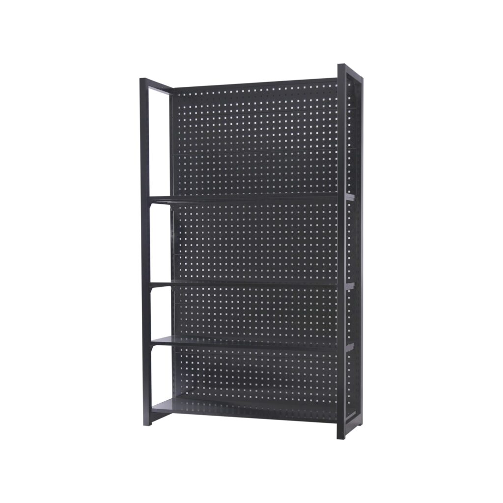 Étagère de stockage 4 niveaux – 455 x 1205 x 2000 mm – panneau arrière pour outils 2