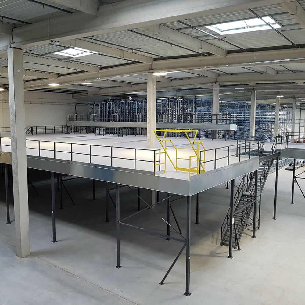 Mezzanine industrielle et de stockage sur mesure – Fabrication française – Capacité jusqu&rsquo;à 1 T/m² – Portée jusqu&rsquo;à 8 ml 4