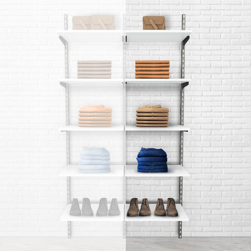 Élément suivant Global used 5 tablettes blanc L60xH240cm - Image 1