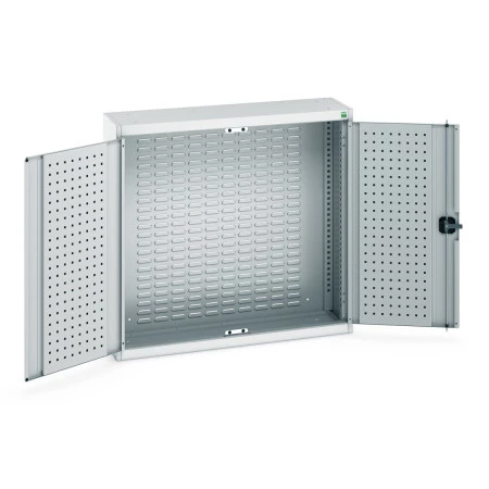 Armoire murale à bacs CUBIO – Hauteur 1000 mm, largeur 1050 mm, profondeur 325 ou 525 mm, avec ou sans kit de 43 bacs - Image 3