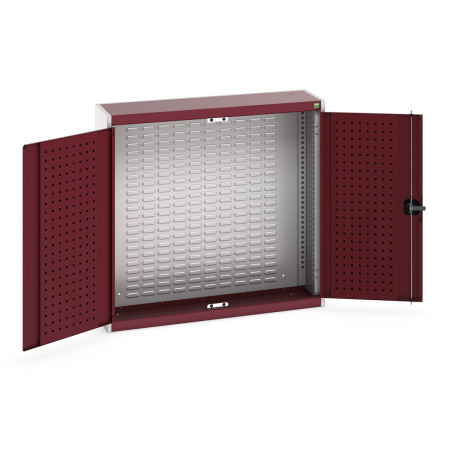 Armoire murale à bacs CUBIO – Hauteur 1000 mm, largeur 1050 mm, profondeur 325 ou 525 mm, avec ou sans kit de 43 bacs - Image 4