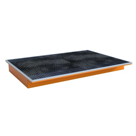 Bac de rétention sur rayonnage avec PE – Modèle EHW – Volume 173 à 200 litres – Tôle acier 3 mm 1