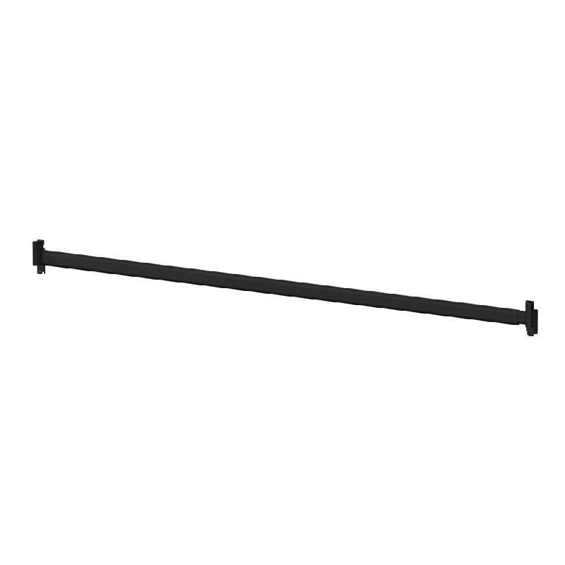 Barre de penderie Round –  tube oval – Pas de 1000 – noir mat - Image 1
