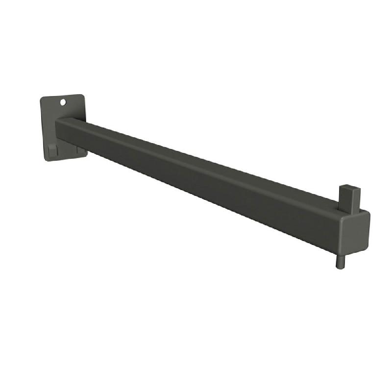 Bras 300mm – Dia.20mm – tube carré – gris anthracite - Image 1