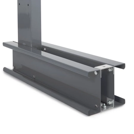 Cantilever mi-lourd simple face – Rayonnage pour stockage de charges longues – 4 niveaux, 500 kg/bras, 2500 mm 4