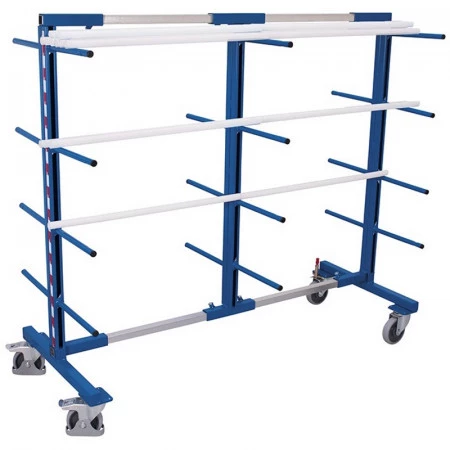 Cantilever mobile réglable simple ou double face – 2 ou 3 montants – 8 à 24 bras – Charge max. 400 kg 4