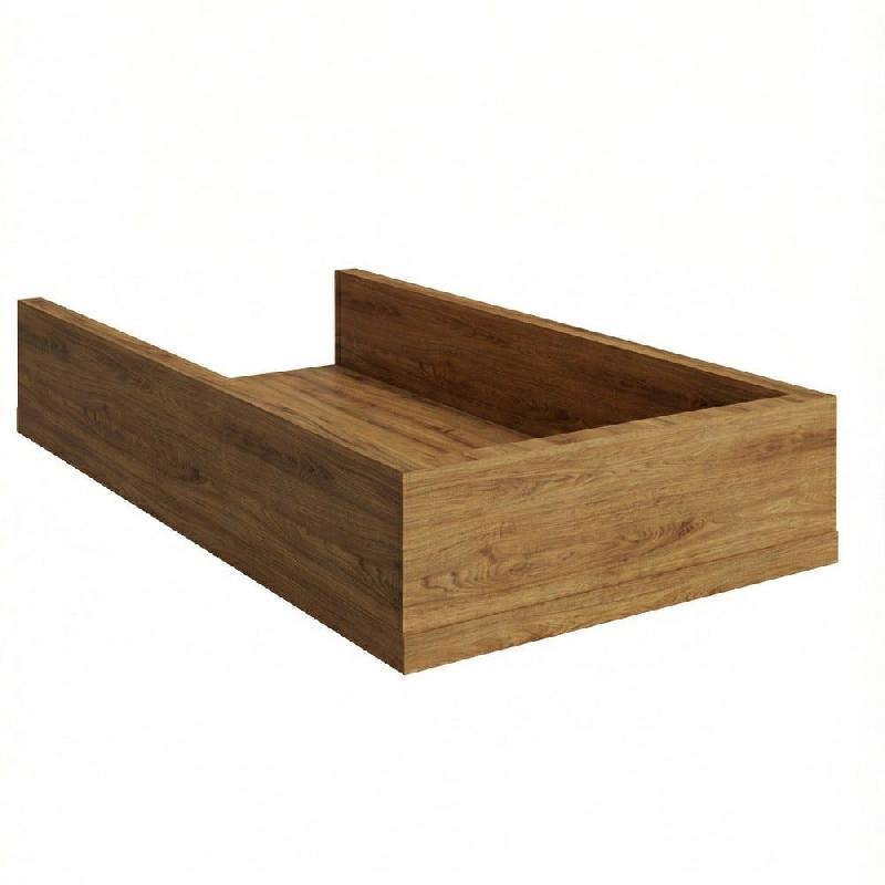 Casquette pour montant Totem 30x60x10cm – chêne Sherman cognac - Image 1
