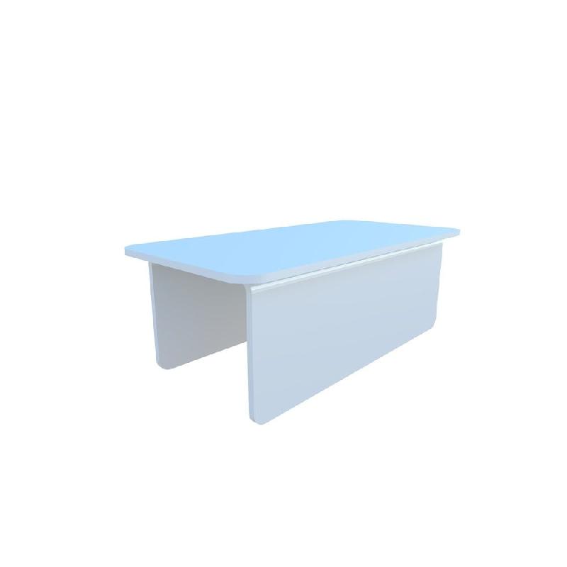 Chapeau de montant double GP25 blanc 9003 3×6 cm - Image 1