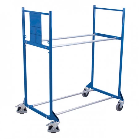 Chariot ou rack à pneus – 2 niveaux, 300 kg de charge, stockage 8 pneus Ø 540 à 820 mm 2