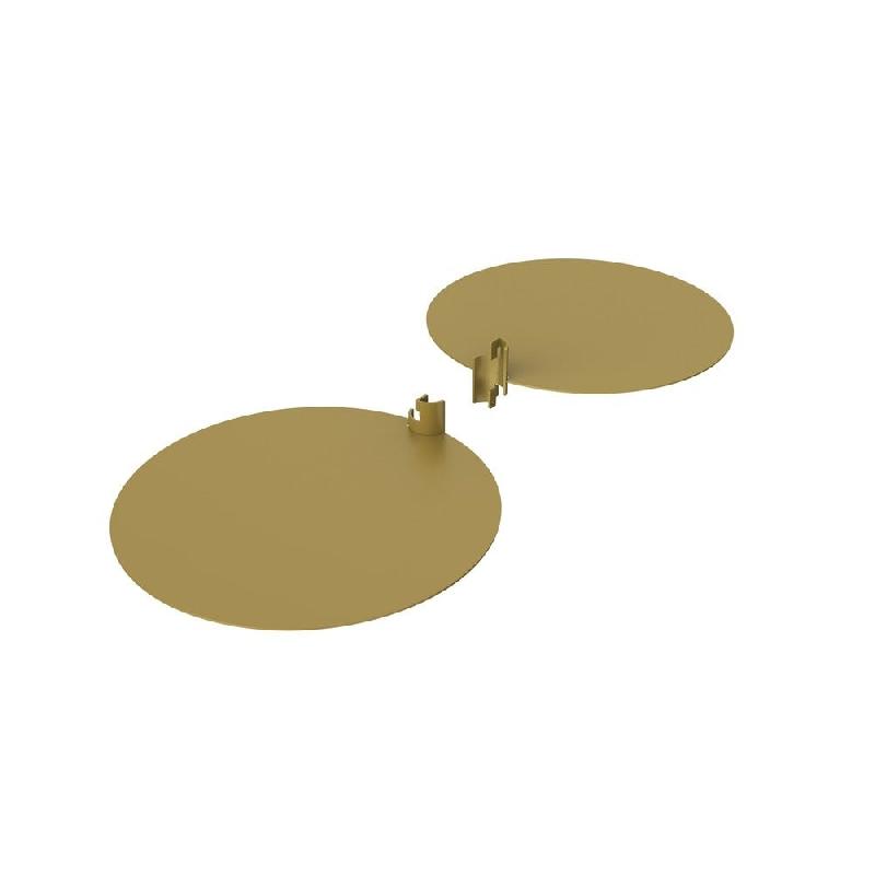 Etagère Round ronde Ø 30cm en tôle – or – par 2 1
