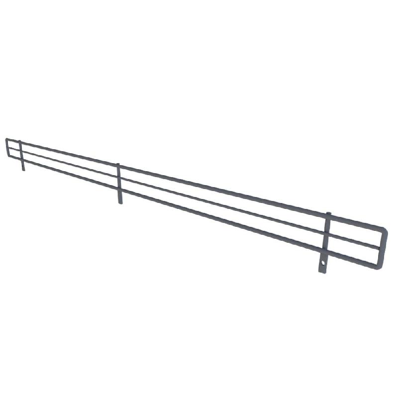 Galerie fil pour tablettes GP25 anthracite 133×5 cm - Image 1