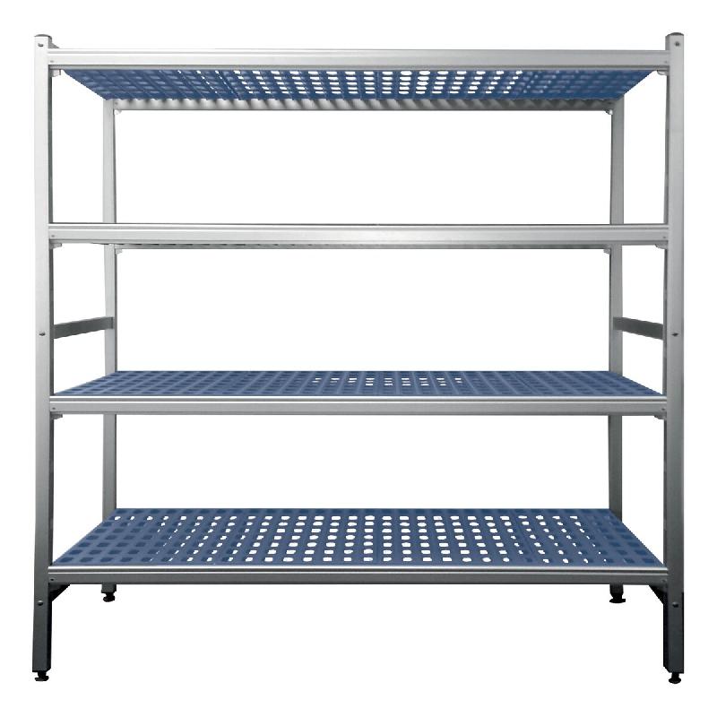 ITALCONCEPT L2G Rayonnage Aluminium Eco 5 Niveaux, Clayettes, 1700 x 2342 x 465mm – 3616350042583 - Image 1