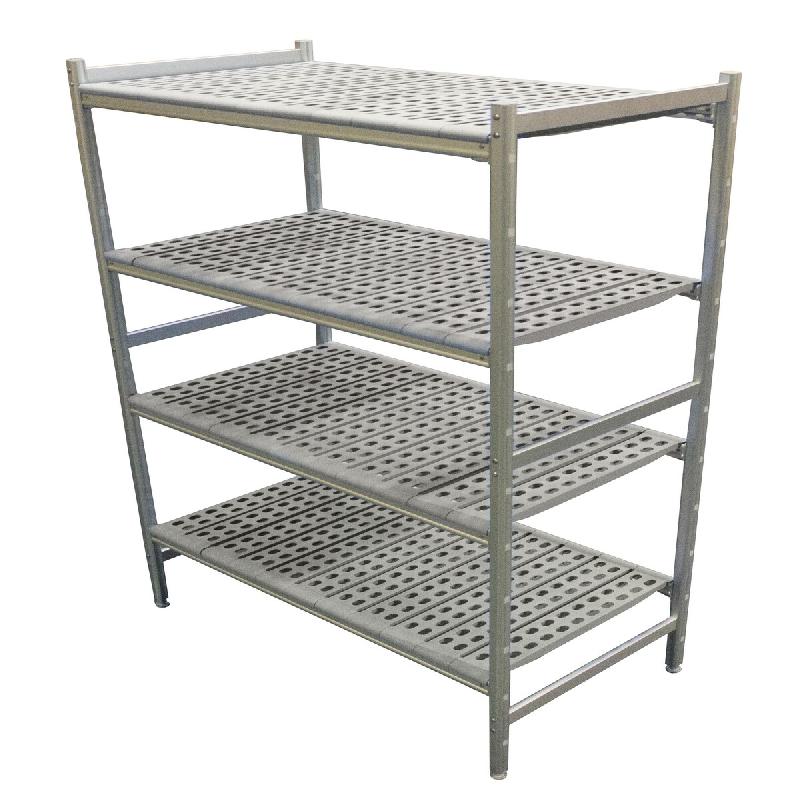 ITALCONCEPT Rayonnage Lineaire Alu 3680X577 H.1700 5 Niv. Poly – 3616350195197 - Image 1