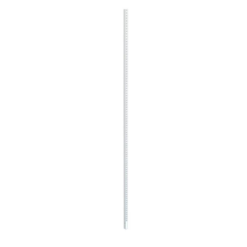 Montant rack simple perfo 2 faces 30×30 H2415 – blanc 9003 - Image 1