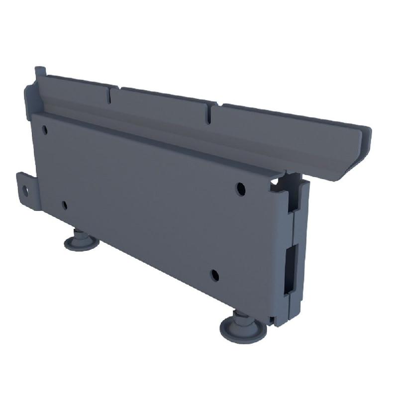 Pied réglable pour montant double GP25 H11,5 cm anthracite P30 cm - Image 1