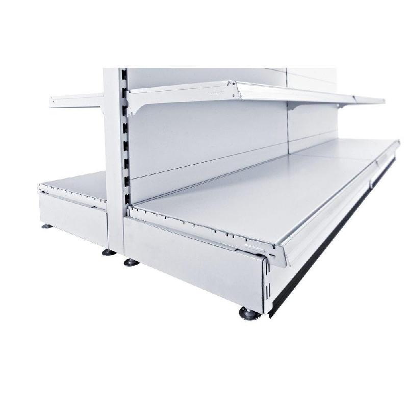 Pied S50 – longueur 370mm – 2 vérins – pour montant 60×30 ou 80x30mm – couleur crème - Image 1