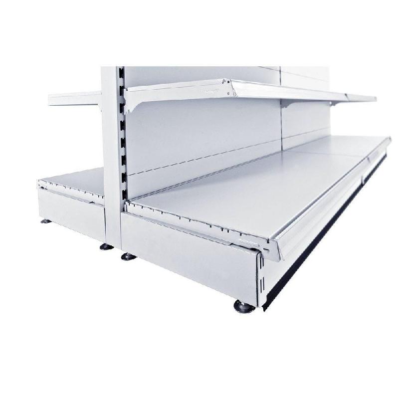Pied S50 longueur 470mm – avec 2 vérins pour montant de 60×30 ou 80x30mm – couleur crème - Image 1