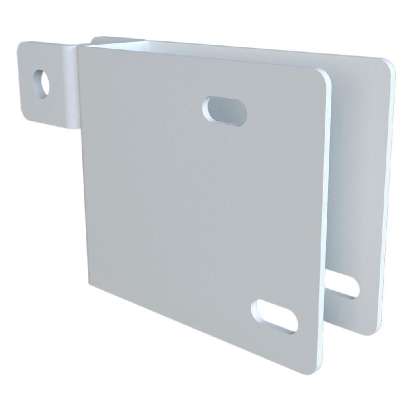 Platine de fixation Pied/Montant H115 pour rack simple – blanc 9001 - Image 1