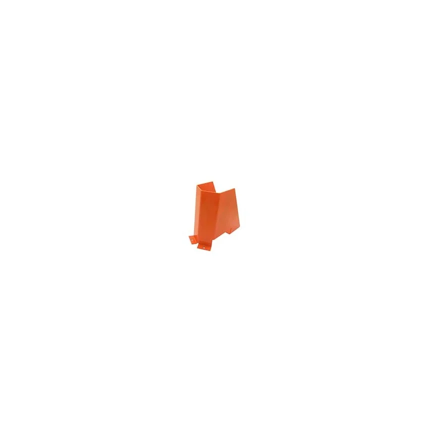 Protecteur de rayonnage fixé au sol – hauteur 300 mm, largeur 345 mm, métal, orange 1