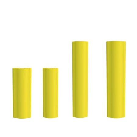 Protection d&rsquo;échelle flexible pour rayonnage – Hauteur 400 ou 600 mm – Largeur montant 75 à 125 mm – Polyéthylène jaune 2