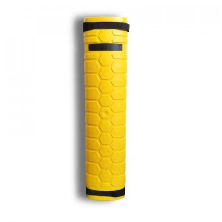 Protection de poteau rigide en PEHD jaune – Pour rayonnages à palettes, largeur montants 79 à 117 mm 2