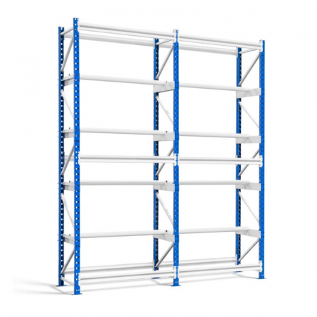 Rack de stockage porte-bobines – Rayonnage pour bobines de câbles et fils – Hauteur 2000/2400 mm – Charge jusqu&rsquo;à 300 kg 2