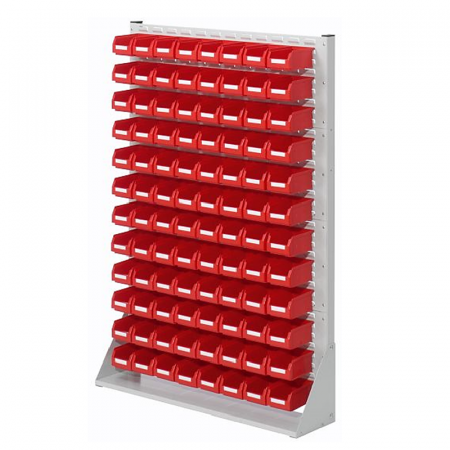 Rack fixe équipés de bacs à bec – Panneaux à fentes en acier – 4 hauteurs de 760 à 1790 mm 3
