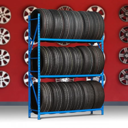 Rack léger porte pneus – Rayonnage 3 ou 4 niveaux, profondeur 500 mm, charge 140 kg par niveau 2