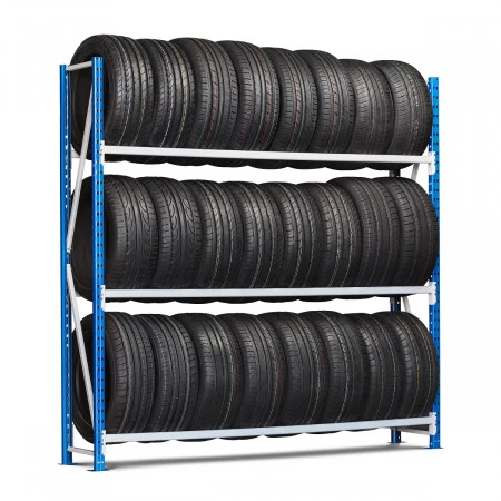Rack mi-lourd porte pneus – Rayonnage modulable 3 à 5 niveaux – Profondeur 500 mm – Charge 160 kg/niveau 1