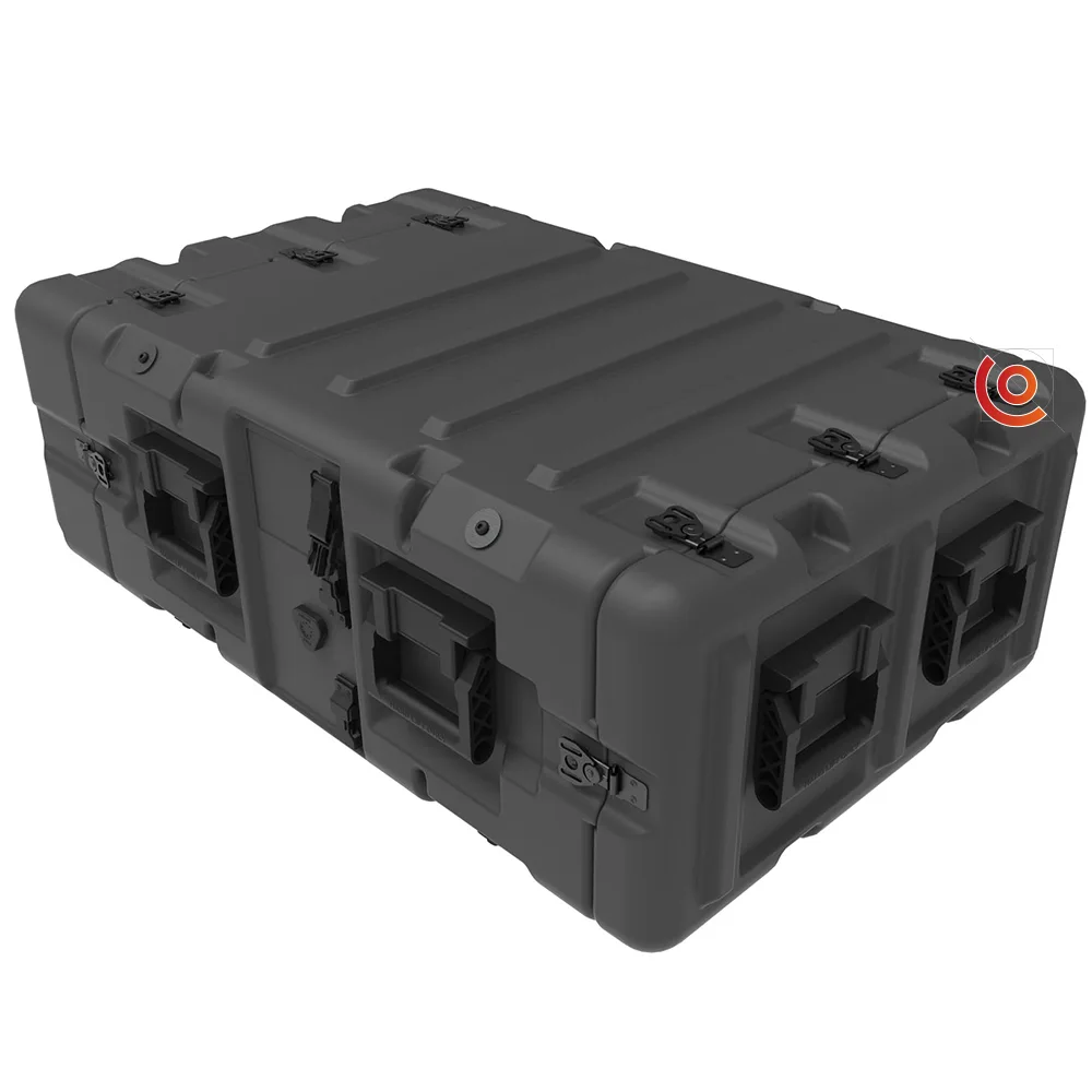 Rack Peli™ Euro-V 4U – rack mobile 19&Prime; pour déploiements rapides, 4U, profondeurs 610 ou 762 mm 1