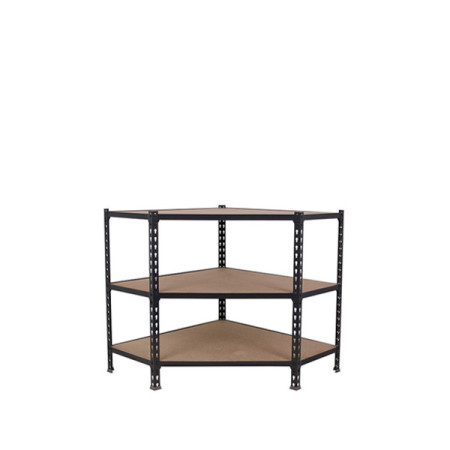 Rayonnage d&rsquo;angle 3 niveaux – Hauteur 900 mm – Charge 200 kg/niveau – Profondeur 300, 400 ou 500 mm 1