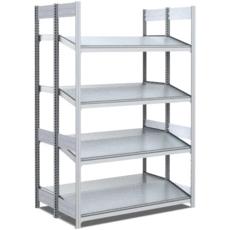 Rayonnage dynamique d&rsquo;approvisionnement double profondeur 1 inclinaison – Hauteur 2000 mm – Profondeur 800 mm 2