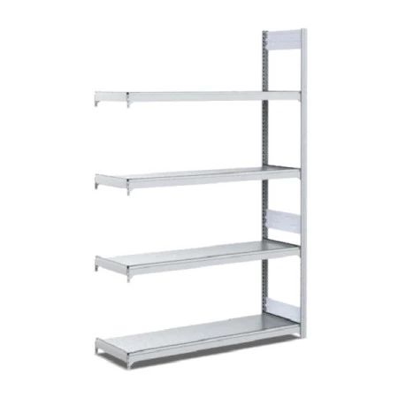 Rayonnage d&rsquo;approvisionnement galvanisé – Hauteur 2000 mm – 4 niveaux – Charge 100 kg/niveau – Longueur 1000 ou 1300 mm 3