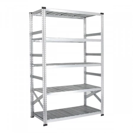 Rayonnage galvanisé d&rsquo;atelier léger – 3 à 7 niveaux, charge 130-280 kg/niveau, montage sans outils 2