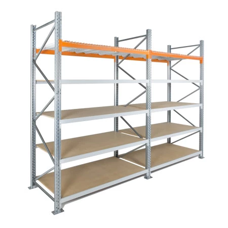 Rayonnage hybride picking et palettier – 4 niveaux picking + 1 rack – Hauteur 3000 mm – Fabriqué en France 2