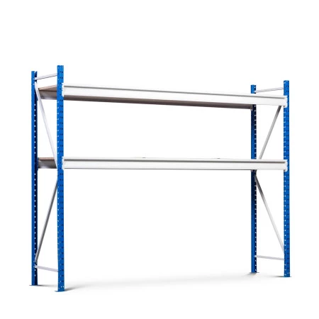 Rayonnage industriel mi-lourd polyvalent – Hauteur 2000 mm avec 2 niveaux – Charge 850 kg par niveau 2