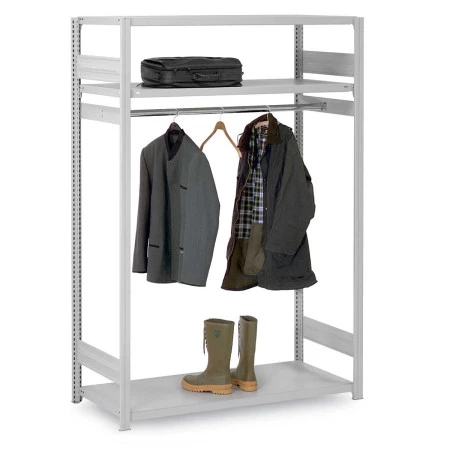 Rayonnage vestiaire penderie – 2000 mm haut, 1000/1300 mm large, 600 mm profondeur – Charge 100 kg 1