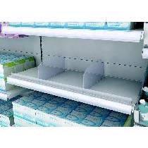 Séparateur 60x235mm – Plastique Transparent – Pour Gondoles et Tablettes Universelles - Image 1