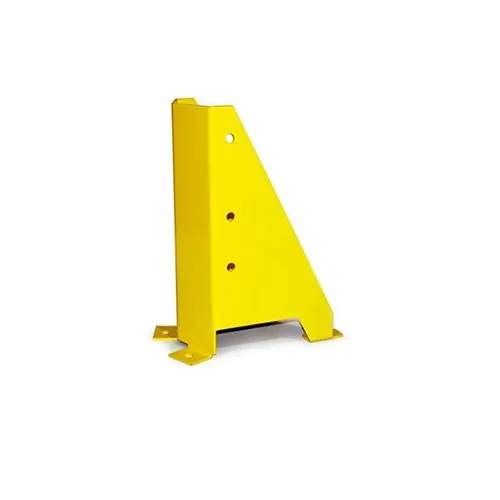 Sabot de protection pour rayonnage – acier 4 mm, hauteur 400 mm, peinture epoxy jaune 1