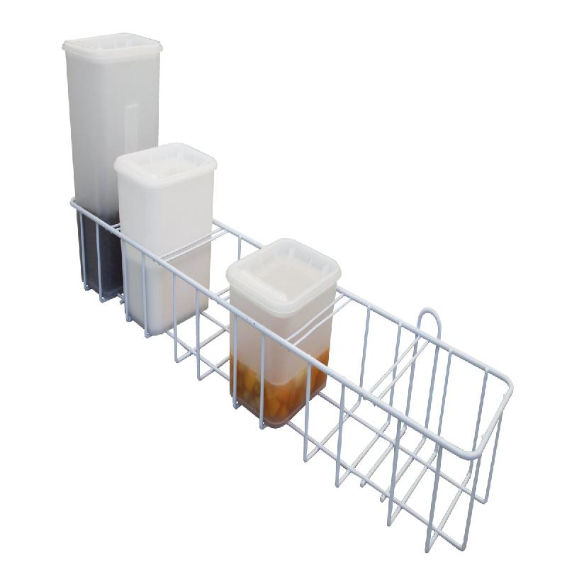 Schneider – Support mural pour boîtes de stockage, revêtement blanc, adapté aux boîtes 2l., 3l., 5l. – blanc métal 230130 - Image 1