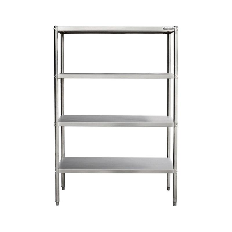 Skyrainbow Étagère, 4 niveaux, 60x40x180 – inox THSS640L - Image 1