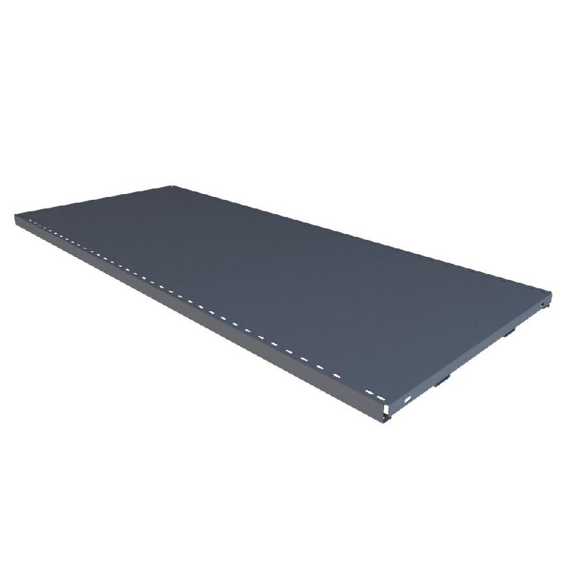 Tablette monobloc pour gondole GP25 anthracite L100xP40cm - Image 1